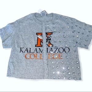 Bling Vintage mesh Kalamazoo crop top